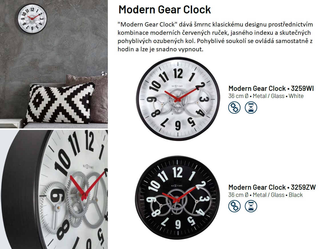Modern Gear Clock-xx
